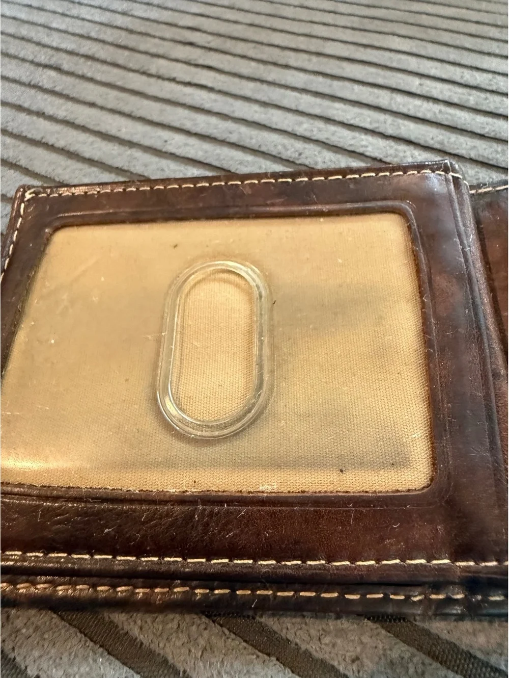 Vintage Dockers Brown Genuine Leather Men's Bi-Fold Wallet